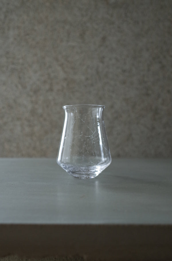 Contour Glass S クリア|泡入りグラス|甲田彩恵・nora glassworks