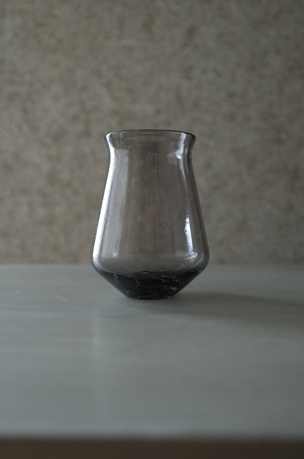 Contour Glass S グレー|泡入りグラス|甲田彩恵・nora glassworks