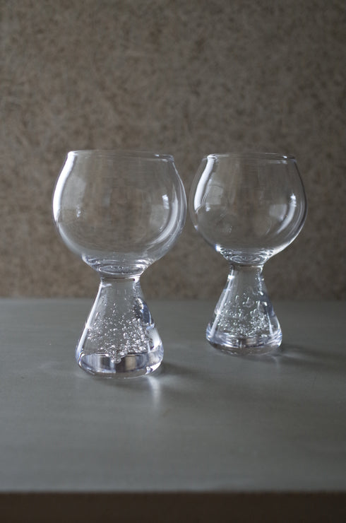 Goblet クリア|脚付きカップ|甲田彩恵・nora glassworks