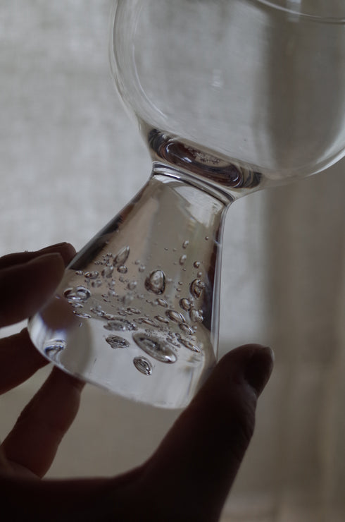 Goblet クリア|脚付きカップ|甲田彩恵・nora glassworks