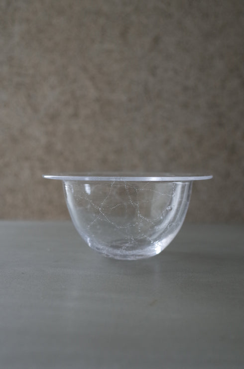 lim bowl S クリア|泡入りボウル|甲田彩恵・nora glassworks