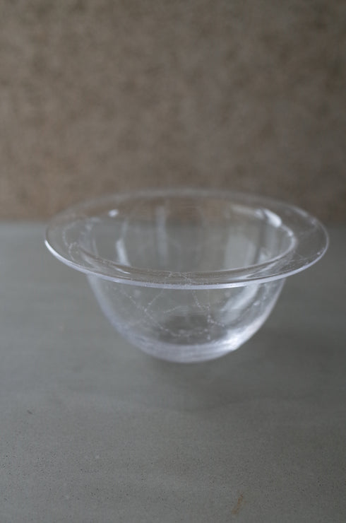 lim bowl S クリア|泡入りボウル|甲田彩恵・nora glassworks