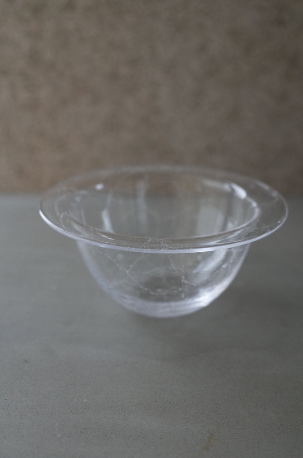 lim bowl S クリア|泡入りボウル|甲田彩恵・nora glassworks