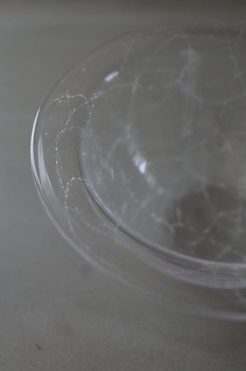 lim bowl S クリア|泡入りボウル|甲田彩恵・nora glassworks