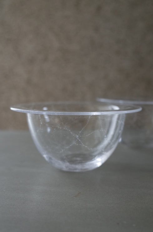 lim bowl S クリア|泡入りボウル|甲田彩恵・nora glassworks