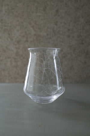 Contour Glass M クリア｜泡入りグラス｜甲田彩恵・nora glassworks