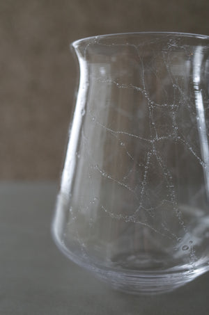 Contour Glass M クリア｜泡入りグラス｜甲田彩恵・nora glassworks