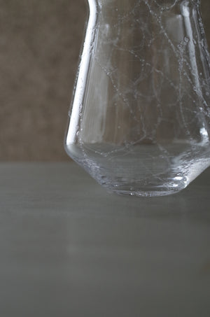Contour Glass M クリア｜泡入りグラス｜甲田彩恵・nora glassworks