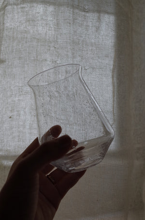 Contour Glass S クリア｜泡入りグラス｜甲田彩恵・nora glassworks