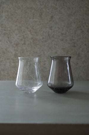 Contour Glass S クリア｜泡入りグラス｜甲田彩恵・nora glassworks