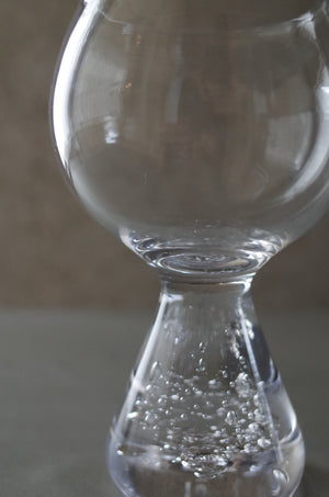Goblet クリア｜脚付きカップ｜甲田彩恵・nora glassworks