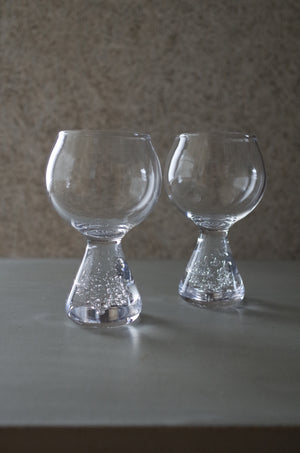 Goblet クリア｜脚付きカップ｜甲田彩恵・nora glassworks