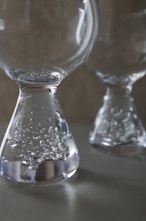 Goblet クリア｜脚付きカップ｜甲田彩恵・nora glassworks