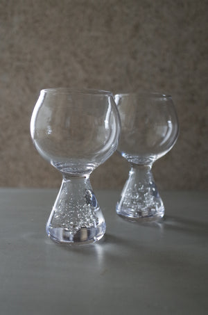 Goblet クリア｜脚付きカップ｜甲田彩恵・nora glassworks