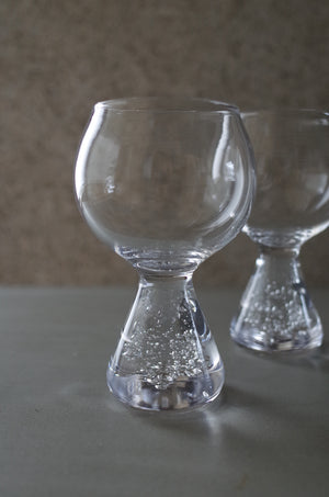 Goblet クリア｜脚付きカップ｜甲田彩恵・nora glassworks
