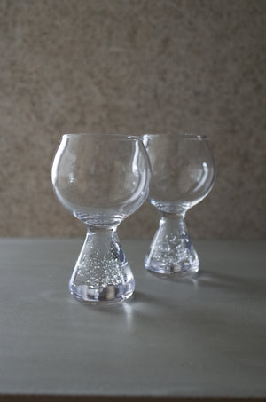 Goblet クリア｜脚付きカップ｜甲田彩恵・nora glassworks