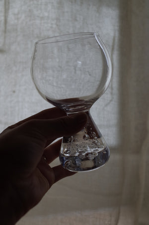 Goblet クリア｜脚付きカップ｜甲田彩恵・nora glassworks
