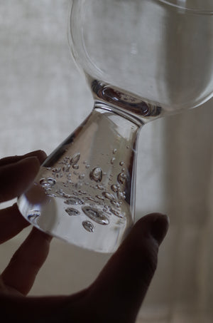 Goblet クリア｜脚付きカップ｜甲田彩恵・nora glassworks