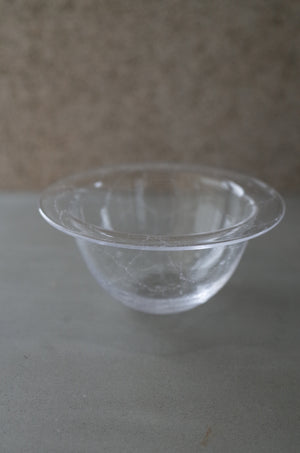 lim bowl S クリア｜泡入りボウル｜甲田彩恵・nora glassworks