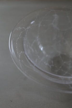 lim bowl S クリア｜泡入りボウル｜甲田彩恵・nora glassworks