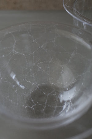 lim bowl S クリア｜泡入りボウル｜甲田彩恵・nora glassworks