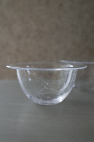 lim bowl S クリア｜泡入りボウル｜甲田彩恵・nora glassworks