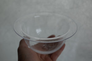 lim bowl S クリア｜泡入りボウル｜甲田彩恵・nora glassworks
